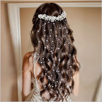 Pearl Tassel Bridal Headdress