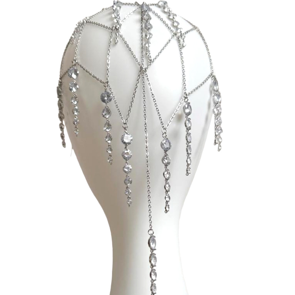 Pearl Fringe Hairband Bridal Headdress