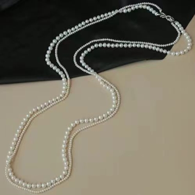 Classic Pearl Layer Necklace