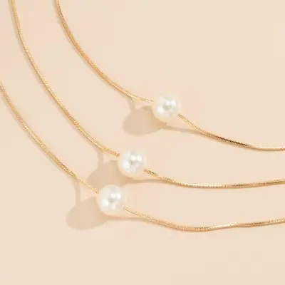 Classic Pearl Layer Necklace