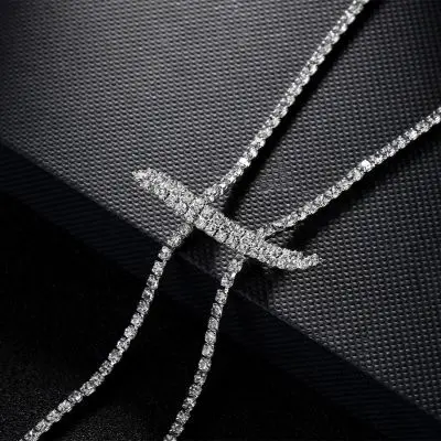 Long Sexy Rhinestone Back Chain
