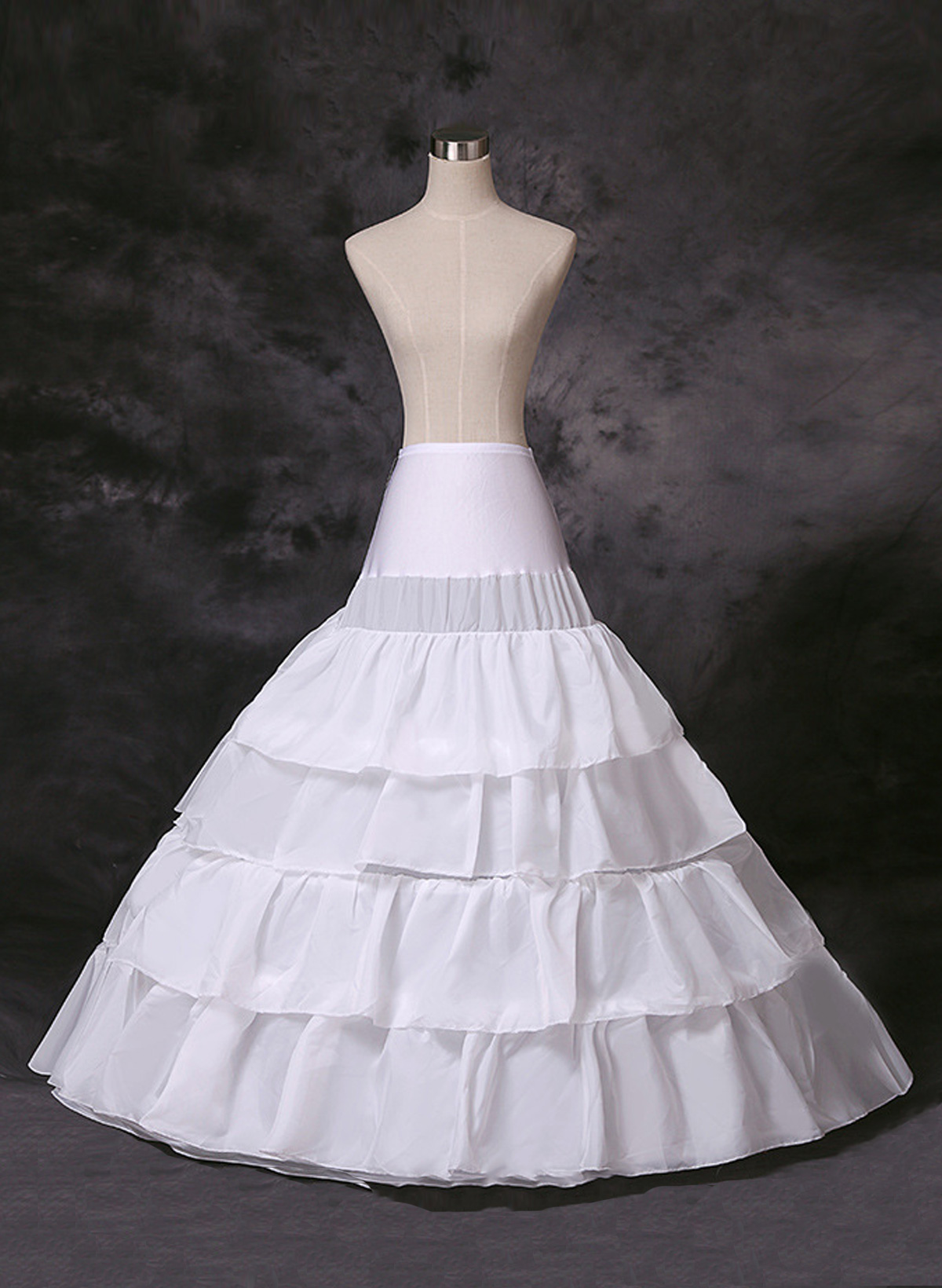 A-Line/Princess Slip 4 Tier Floor-Length Petticoats For Party/Wedding