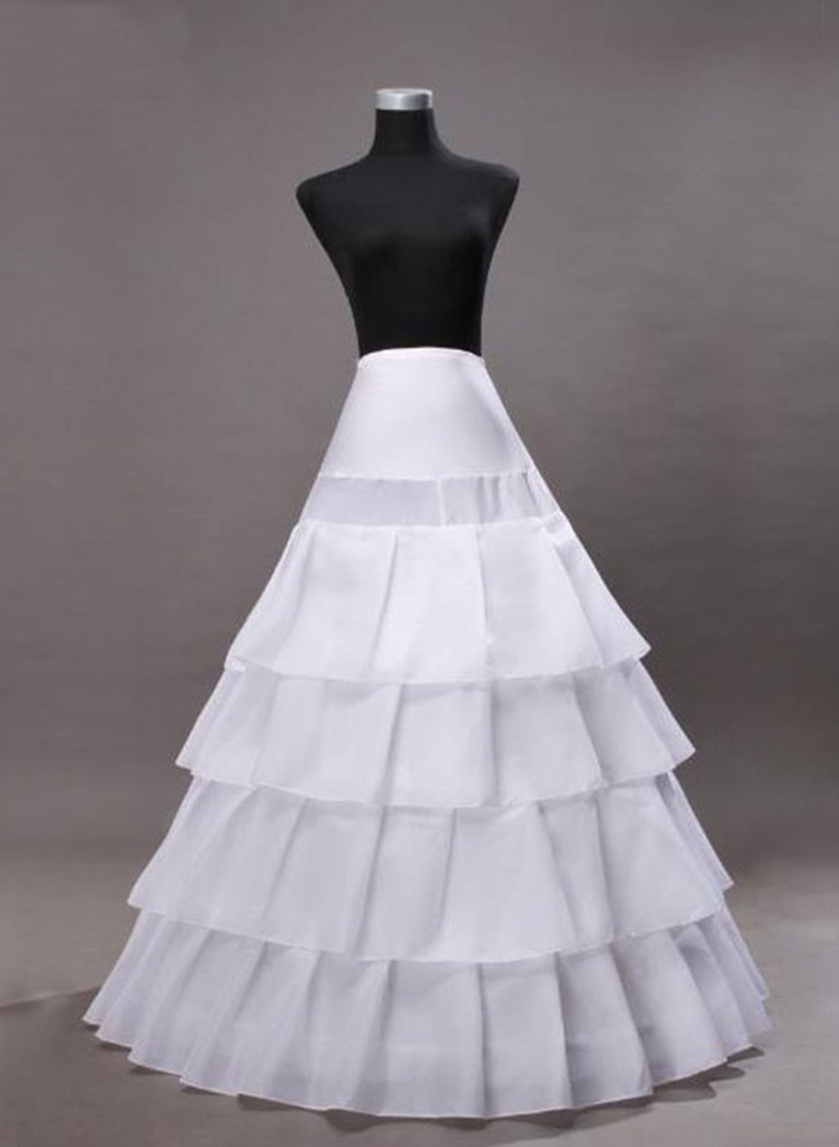 A-Line/Princess Slip 4 Tier Floor-Length Petticoats For Party/Wedding