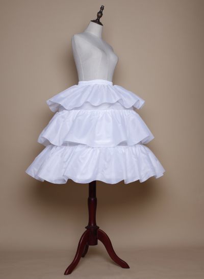 A-Line/Princess Slip 3 Tier Knee-Length Petticoats For Daily/Party/Wedding