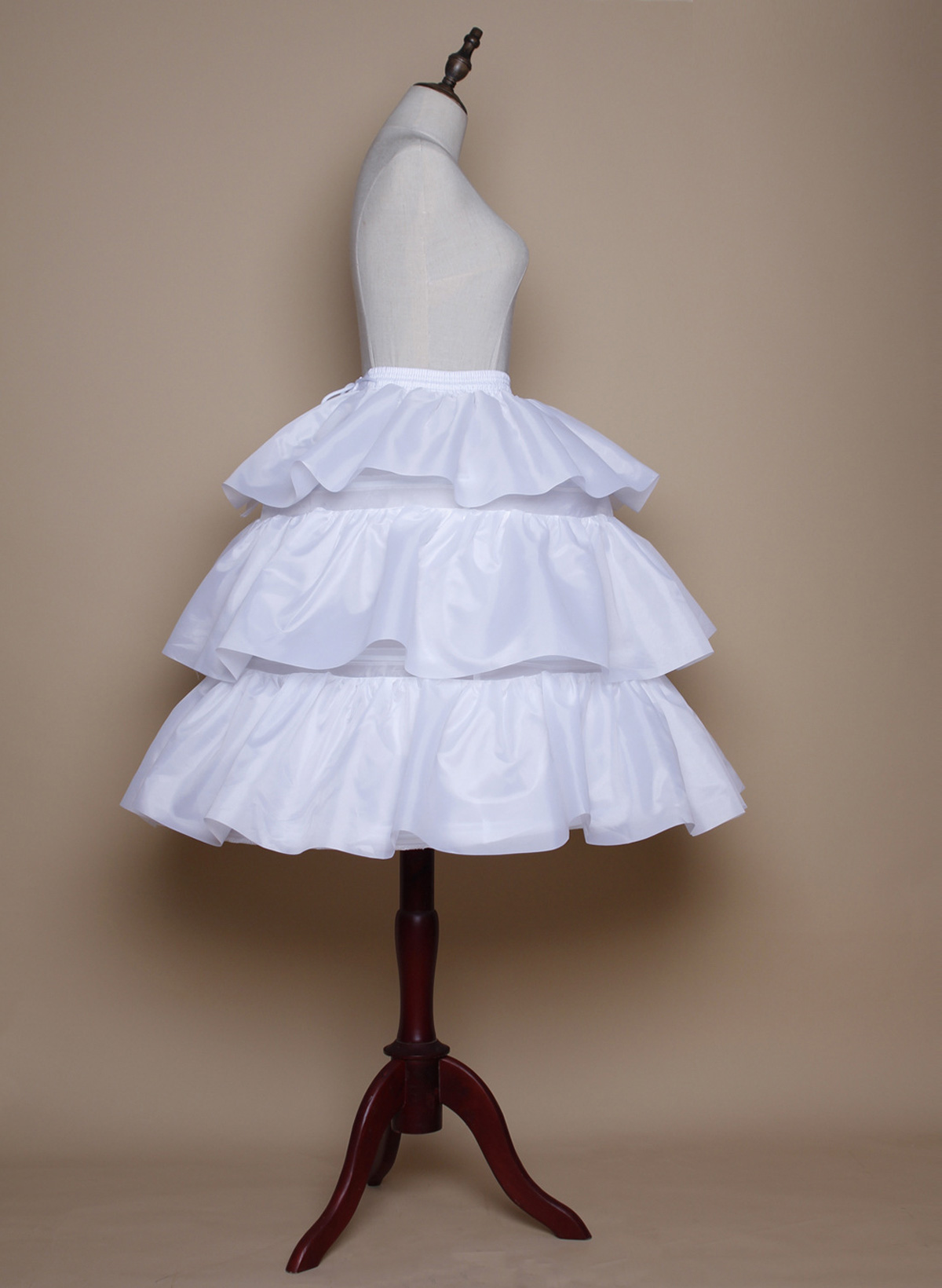 A-Line/Princess Slip 3 Tier Knee-Length Petticoats For Daily/Party/Wedding