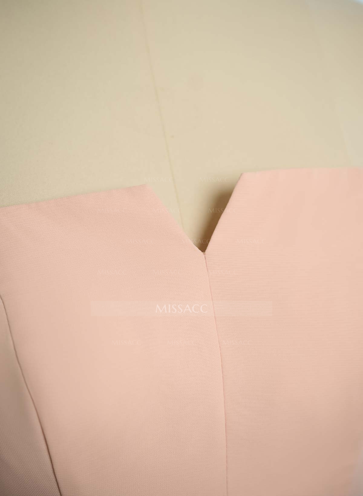 Elegant Square Neckline A-Line Floor-Length Chiffon Bridesmaid Dresses