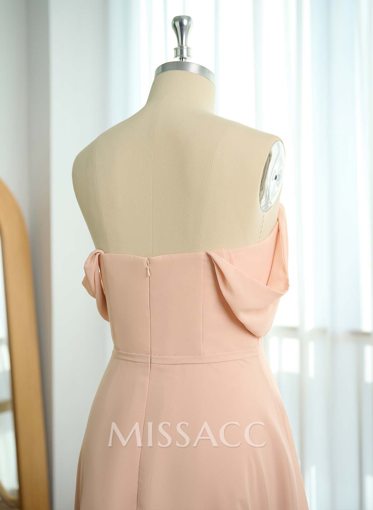 Elegant Square Neckline A-Line Floor-Length Chiffon Bridesmaid Dresses Elegant Square Neckline A-Line Floor-Length Chiffon Bridesmaid Dresses