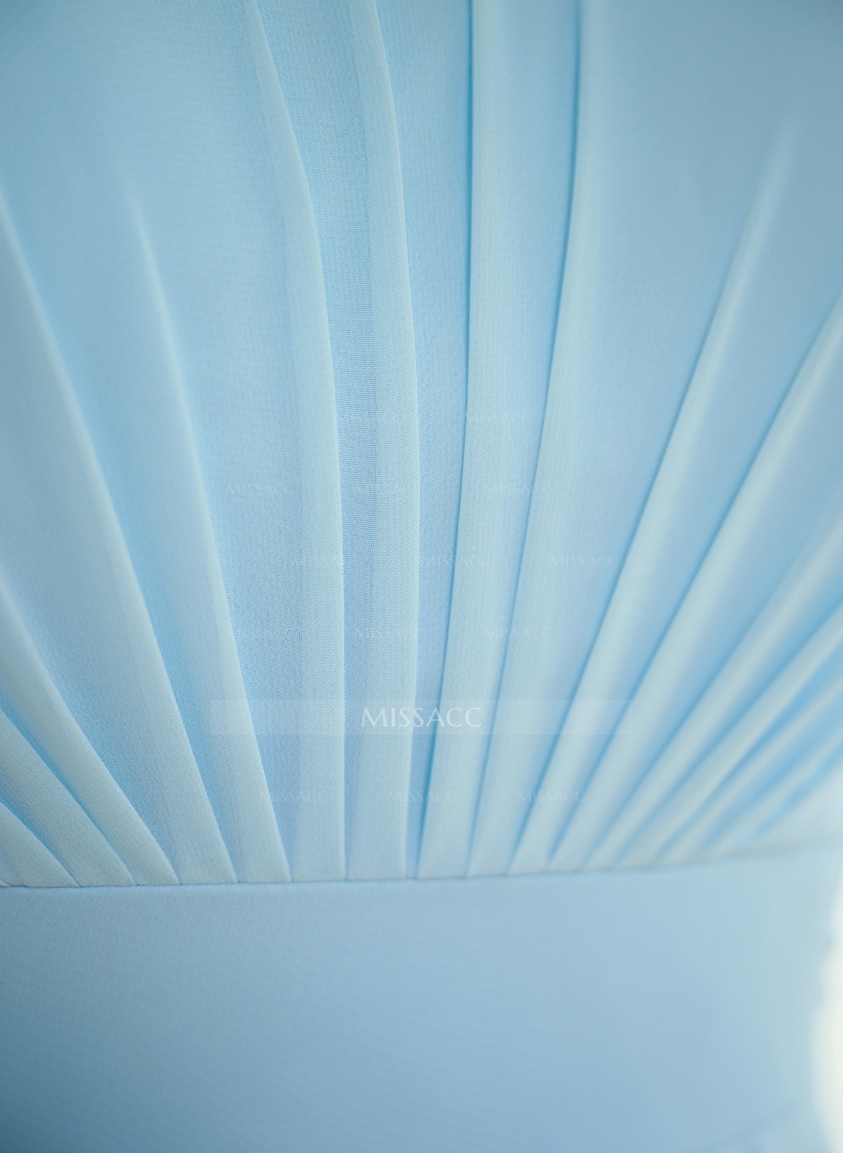 Scoop Neck A-Line Asymmetrical Length Chiffon Bridesmaid Dresses With Bow(s)