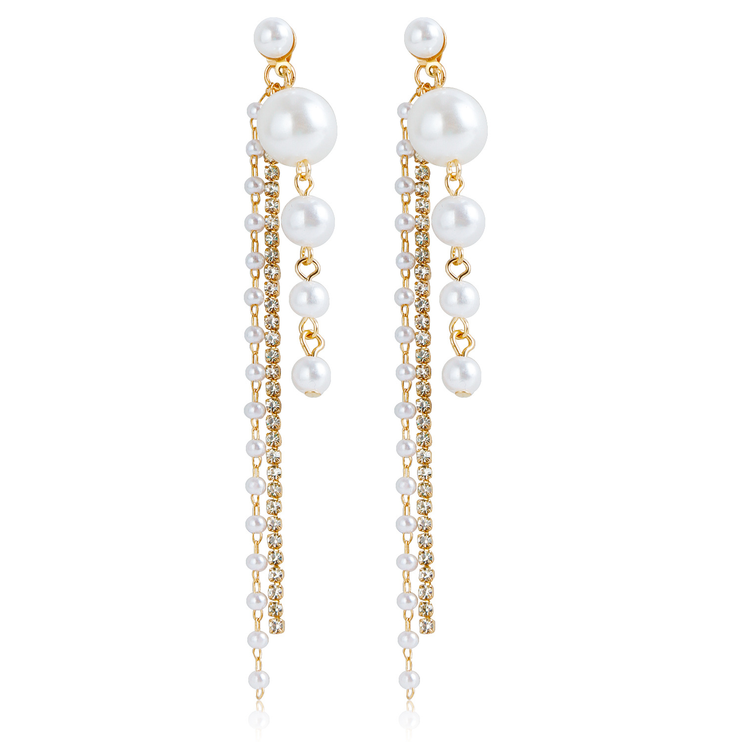 Tassel Light Luxury Faux Pearl Earrings