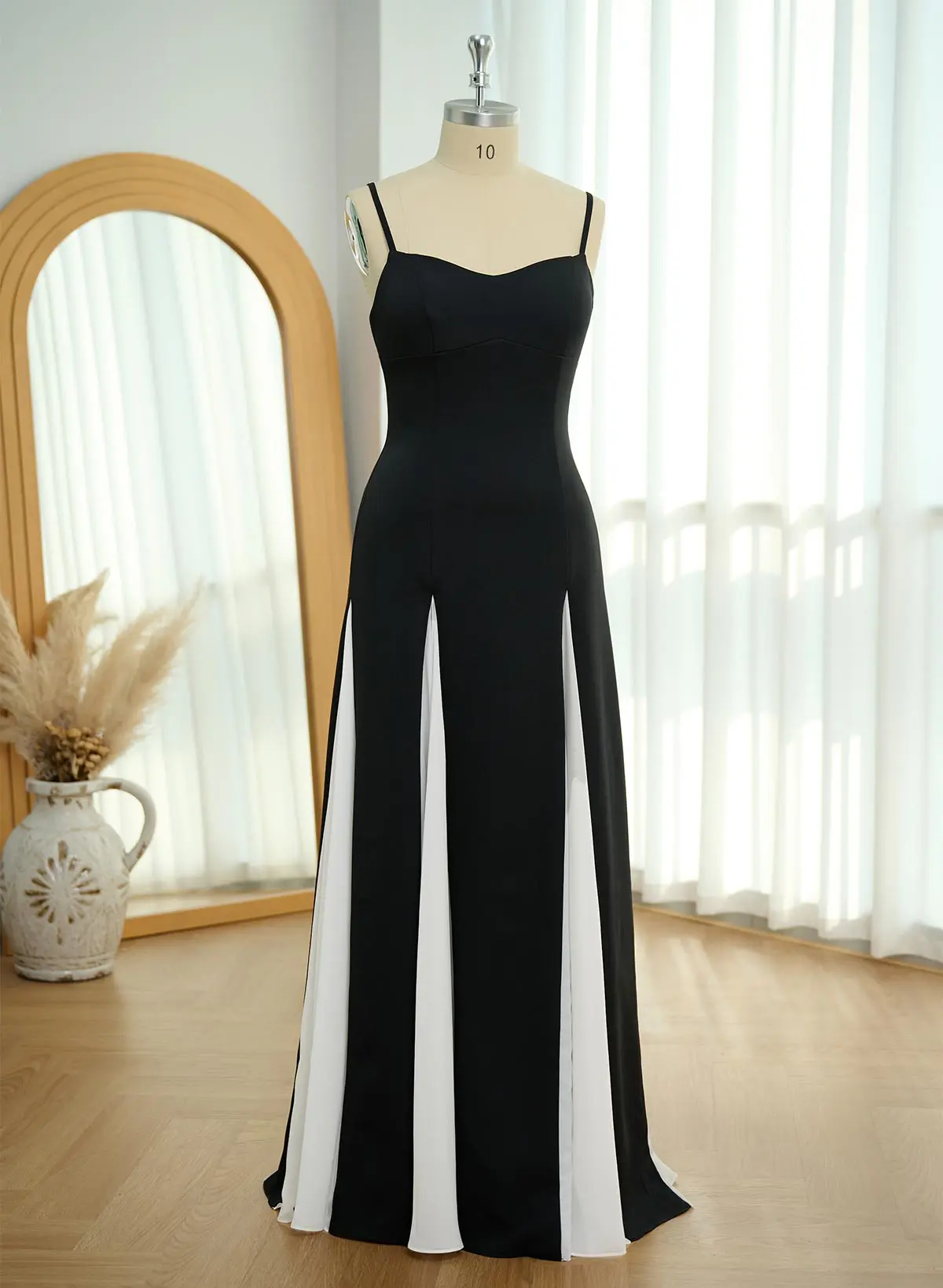 Unique Sweetheart A-Line Floor-Length Chiffon/Elastic Satin Evening Dresses