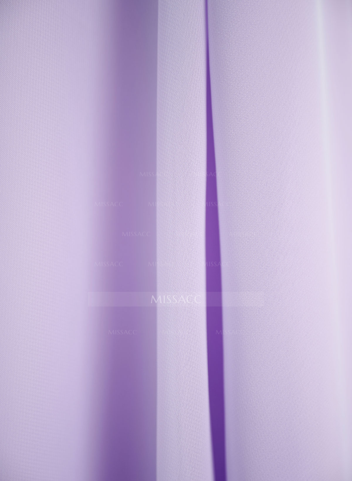 Classy Square Neckline Detachable Straps Split Front Floor-Length Chiffon Bridesmaid Dresses