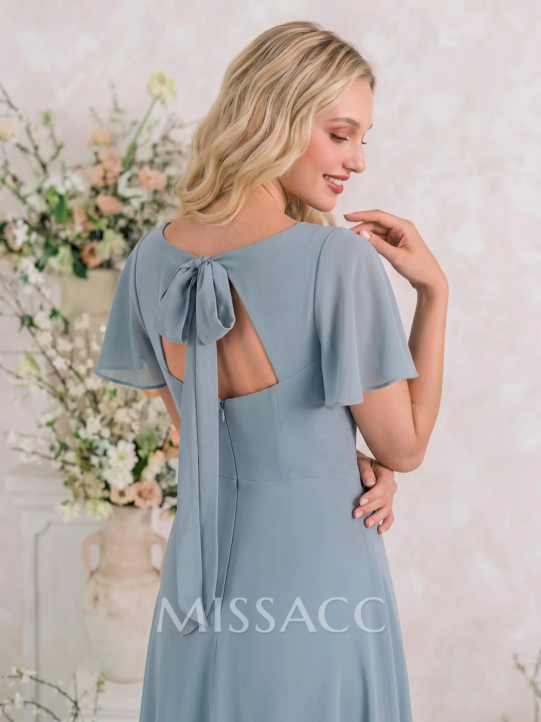 light grey short bridesmaid dresses Grey Satin A Line High Low Short Bridesmaid Dress PB162
