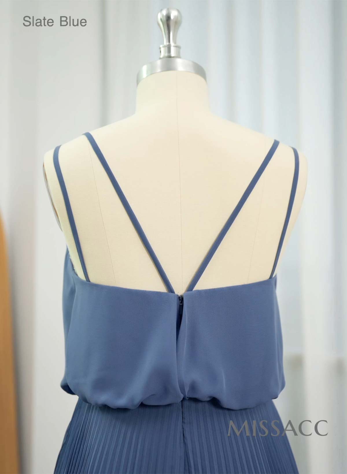 Elegant V-Neck Pleated A-Line Floor-Length Chiffon Bridesmaid Dresses