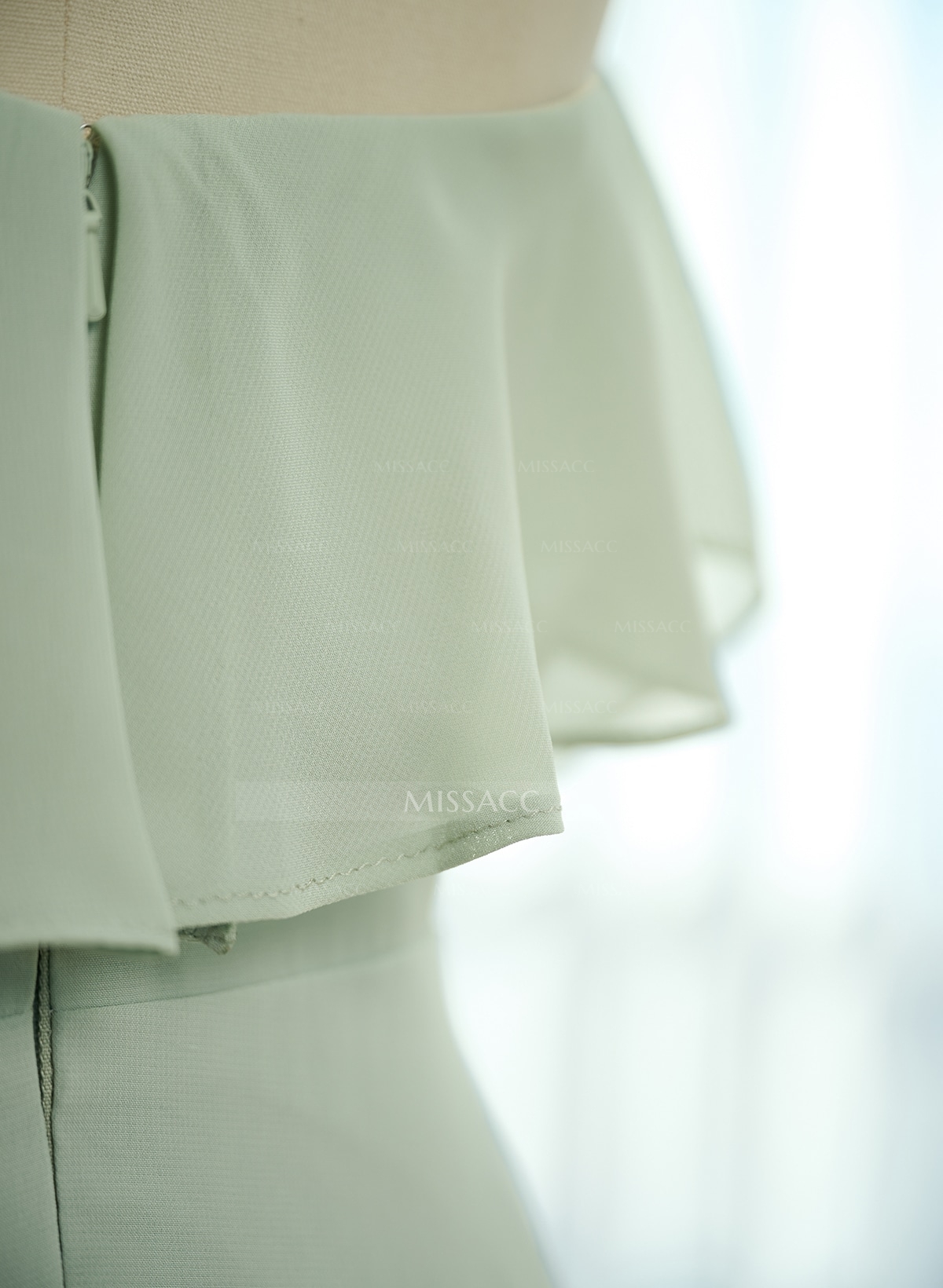 A-Line Off-The-Shoulder Asymmetrical Chiffon Bridesmaid Dresses With Ruffle