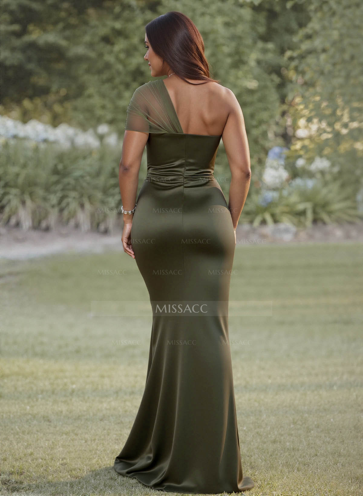 Simple Trumpet/Mermaid Sweetheart Floor-Length Charmeuse Bridesmaid Dresses With Beading