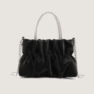 PU Event/Party Clutches & Bags With Pleats/Rhinestone