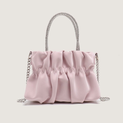 PU Event/Party Clutches & Bags With Pleats/Rhinestone