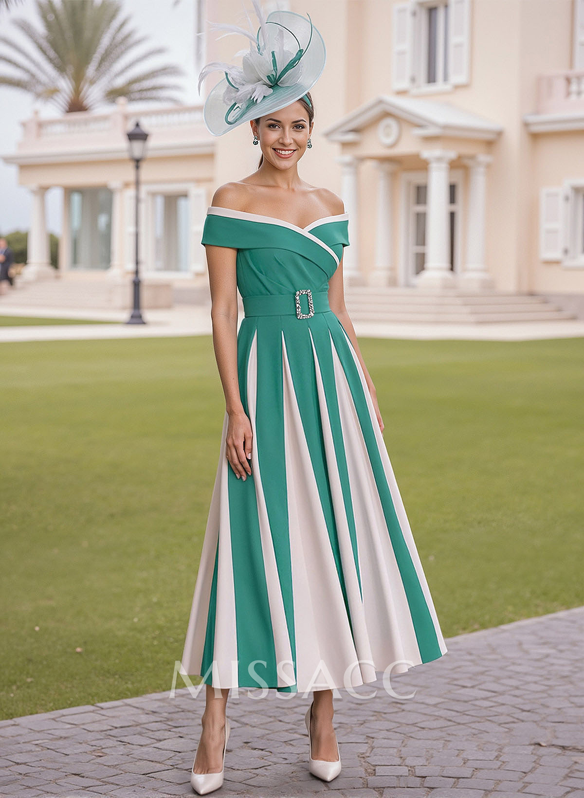 Elegant Off-The-Shoulder A-Line Elastic Satin Mother Of The Bride Dresses Elegant Off-The-Shoulder A-Line Elastic Satin Mother Of The Bride Dresses