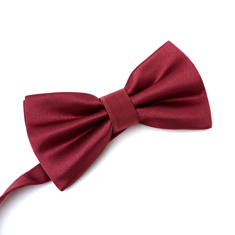 Classic Pre-Tied/Ready-Tie Plain Satin Bow Ties
