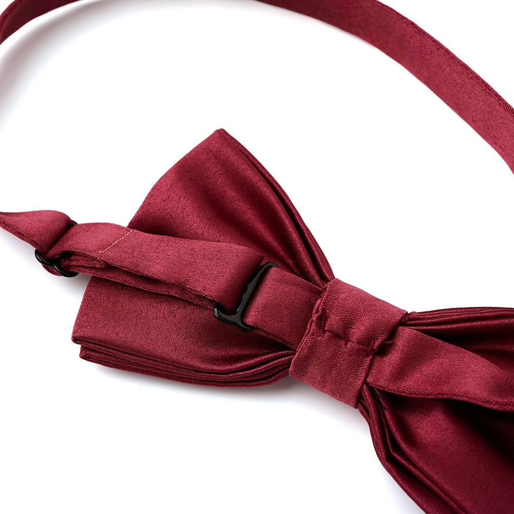 Classic Pre-Tied/Ready-Tie Plain Satin Bow Ties