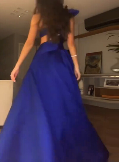 Ruffle One-Shoulder A-Line Asymmetrical Length Matte Satin Evening Dresses