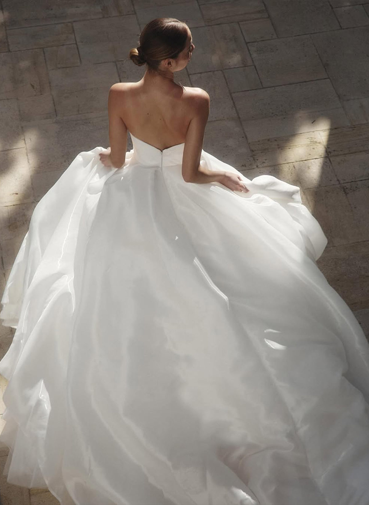 A-Line Sweetheart Chapel Train Liquid Satin Wedding Dresses With High Split