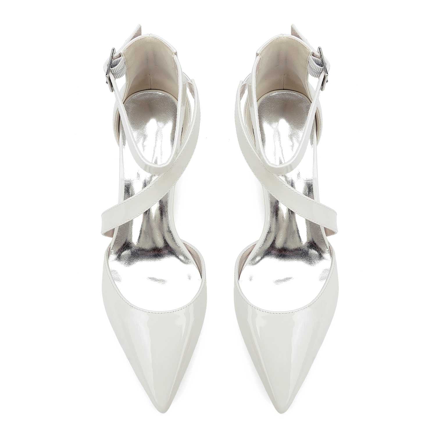 Vintage Point Toe Ankle Strap Heel Wedding Shoes
