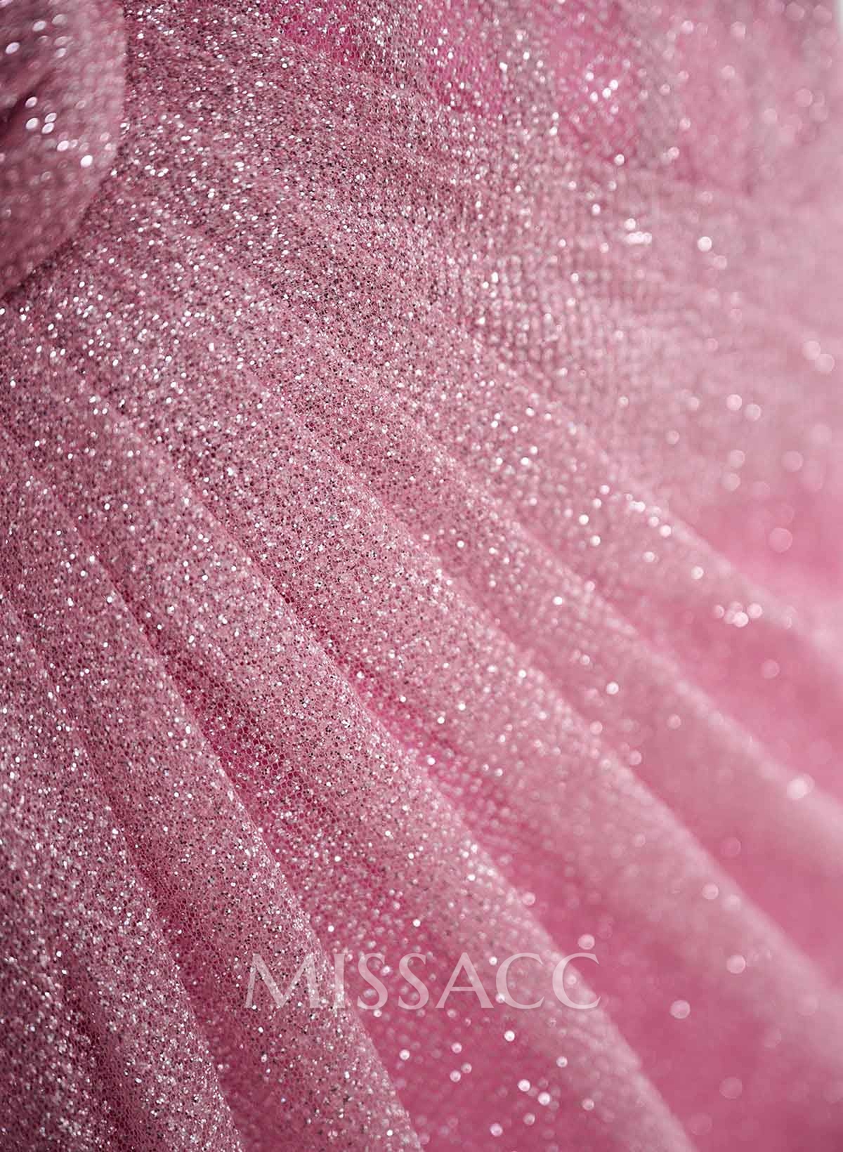 Sparkle & Shine Cowl Neck Ruched High Split Floor-Length Sequined Evening Dresses