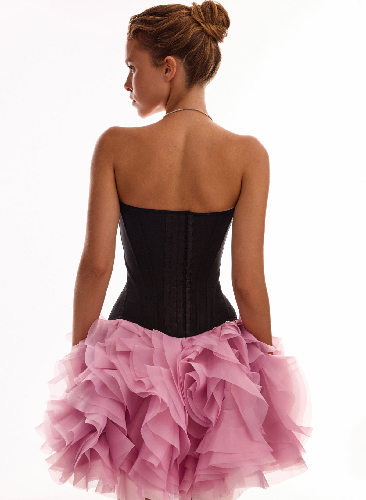 Dreamy Sweetheart Satin Tiered Ruffle A-Line Short/Mini Tulle Homecoming Dresses