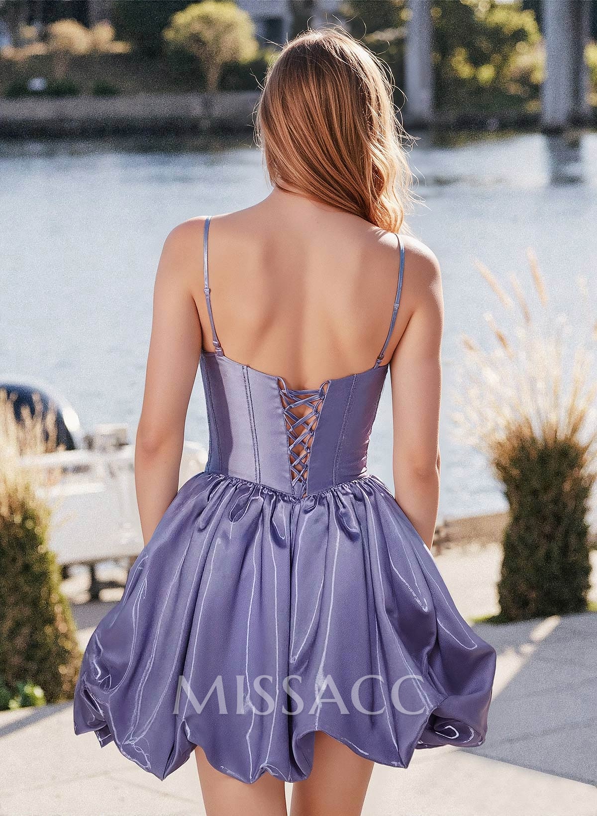 Sparkle & Shine Sweetheart Sleeveless A-Line Short/Mini Liquid Satin Homecoming Dresses