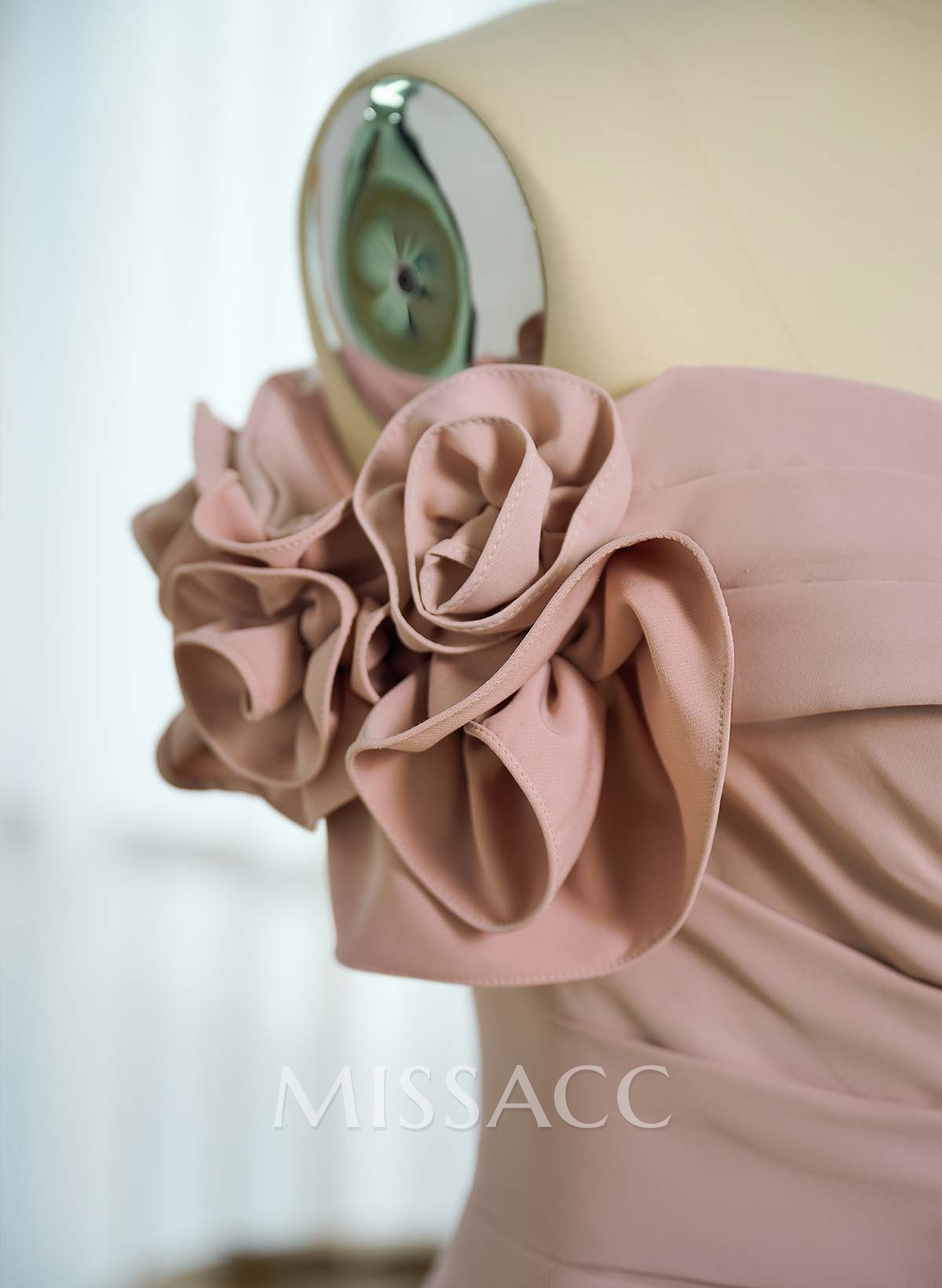 Trumpet/Mermaid Off-The-Shoulder Sweep Train Elastic Satin Mother Of The Bride Dresses With Flower(s)/High Split