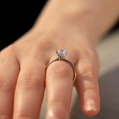 2CT Round Solitaire Engagement Ring Wedding Band Bridal Set In Sterling Silver