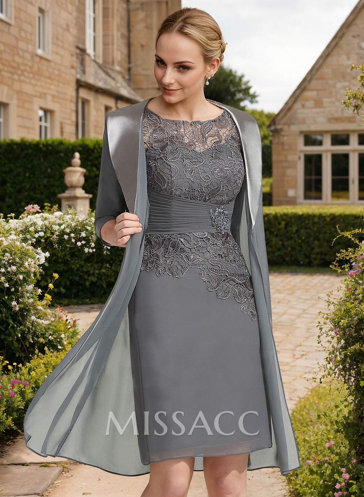 Elegant Open Front 1/2 Sleeves Chiffon Jacket Elegant Open Front 1/2 Sleeves Chiffon Jacket
