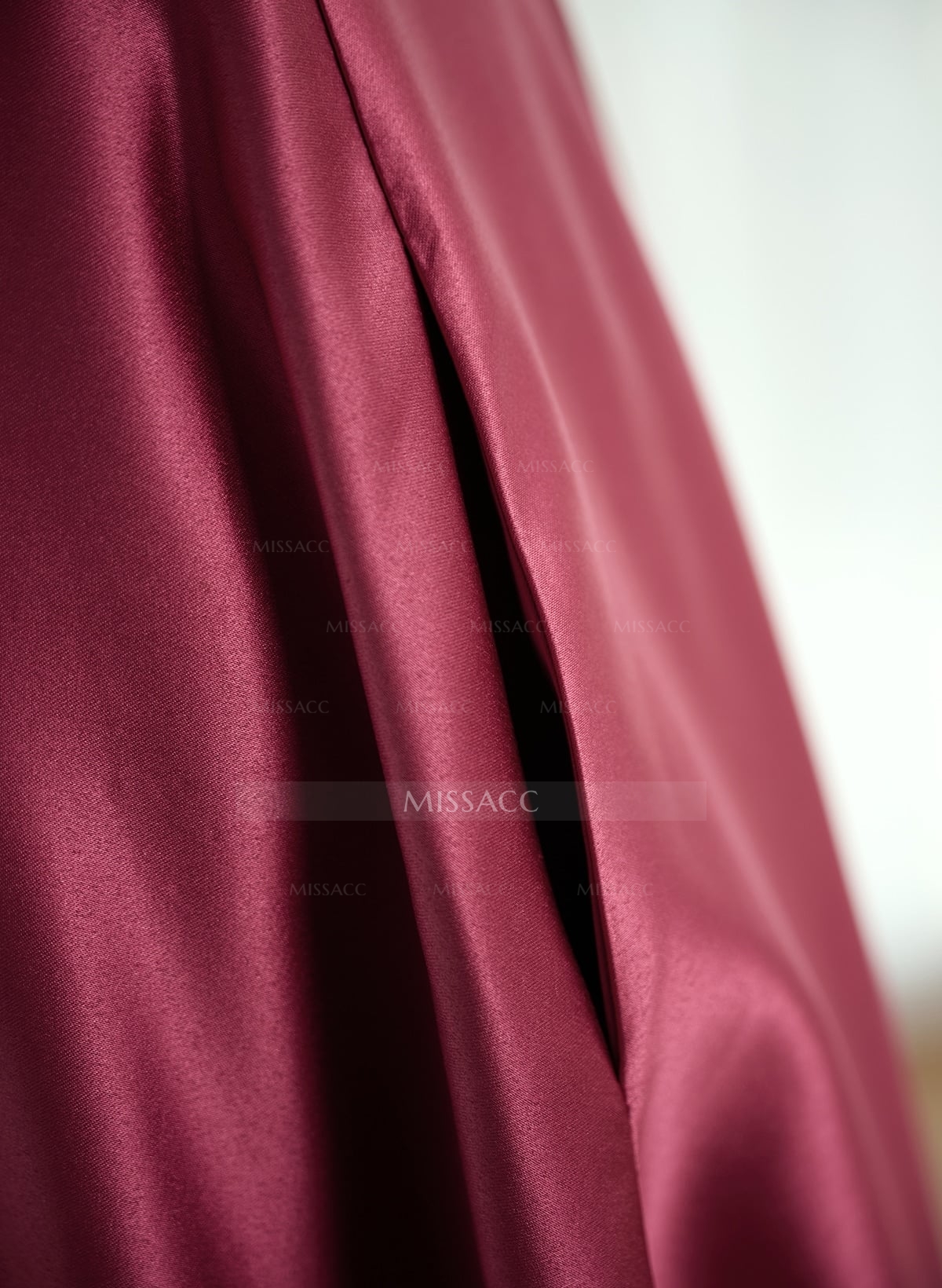 A-Line One-Shoulder Sleeveless Floor-Length Satin Bridesmaid Dresses With Flower(s)