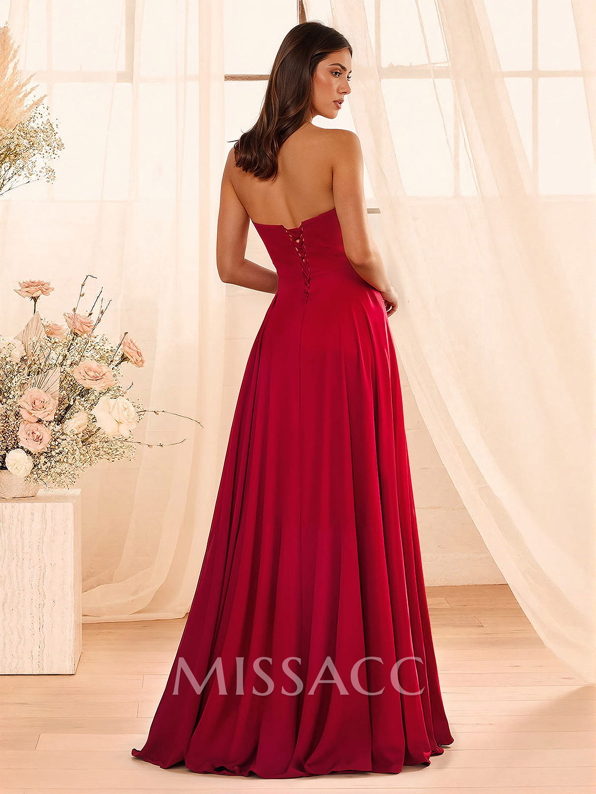 A-Line Sweetheart Sleeveless Floor-Length Chiffon Bridesmaid Dresses A-Line Sweetheart Sleeveless Floor-Length Chiffon Bridesmaid Dresses