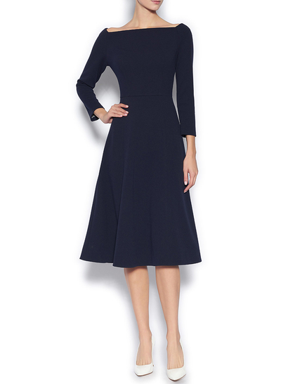 Simple A-Line Long Sleeves Knee-Length Cocktail Dresses