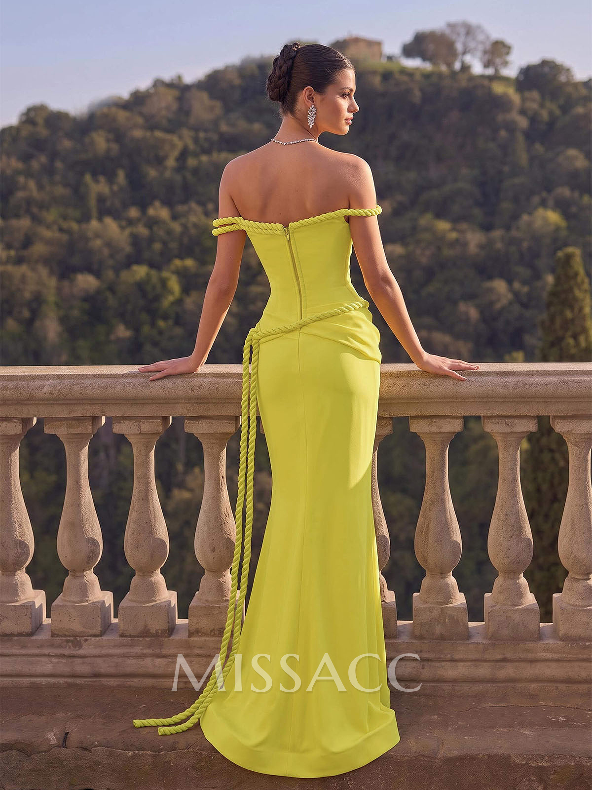 Elegant Off-The-Shoulder Sleeveless Floor-Length Stretch Satin Evening Dresses