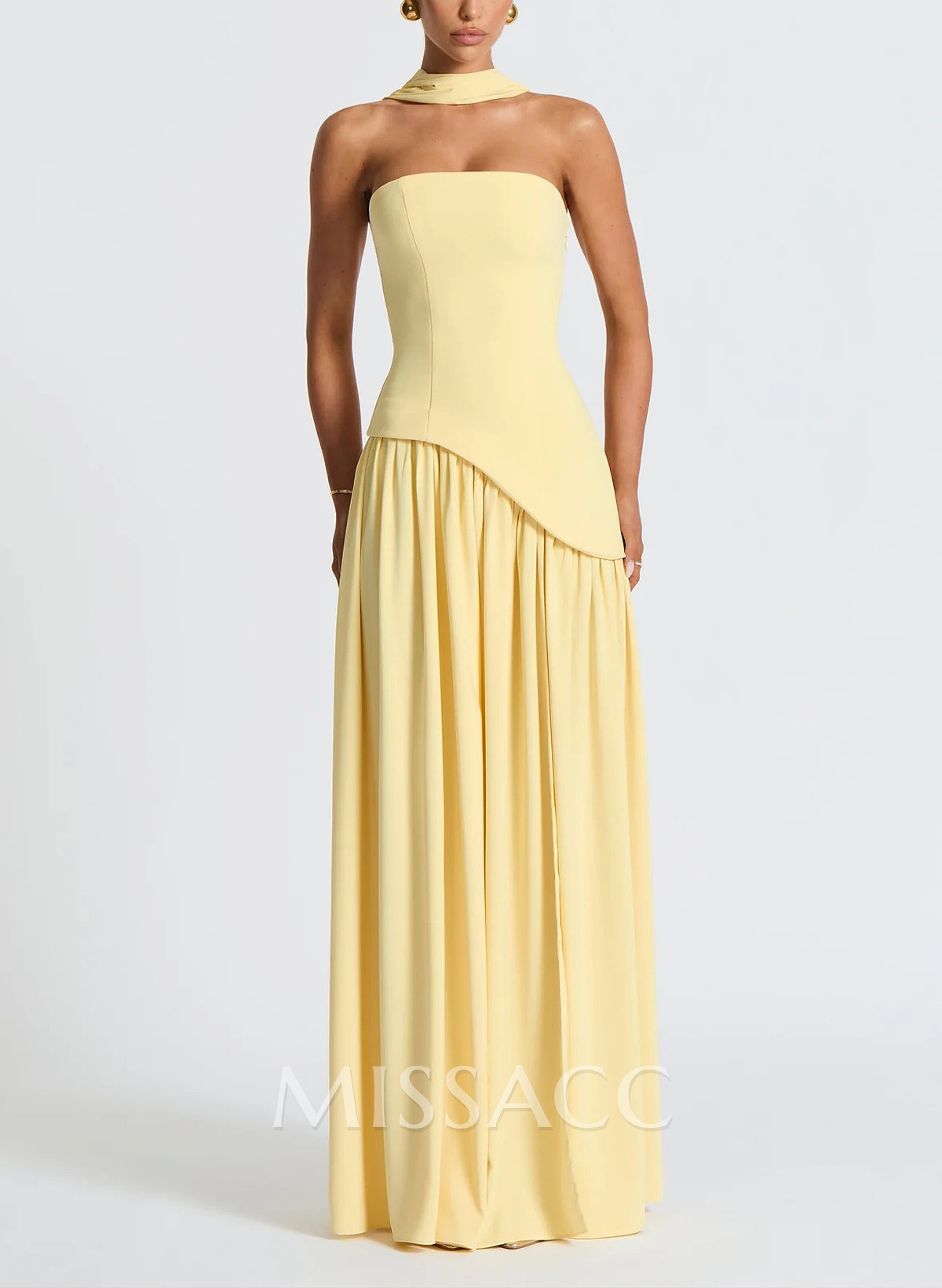 A-Line Sweetheart Sleeveless Floor-Length Elastic Satin Evening Dresses With High Split A-Line Sweetheart Sleeveless Floor-Length Elastic Satin Evening Dresses With High Split