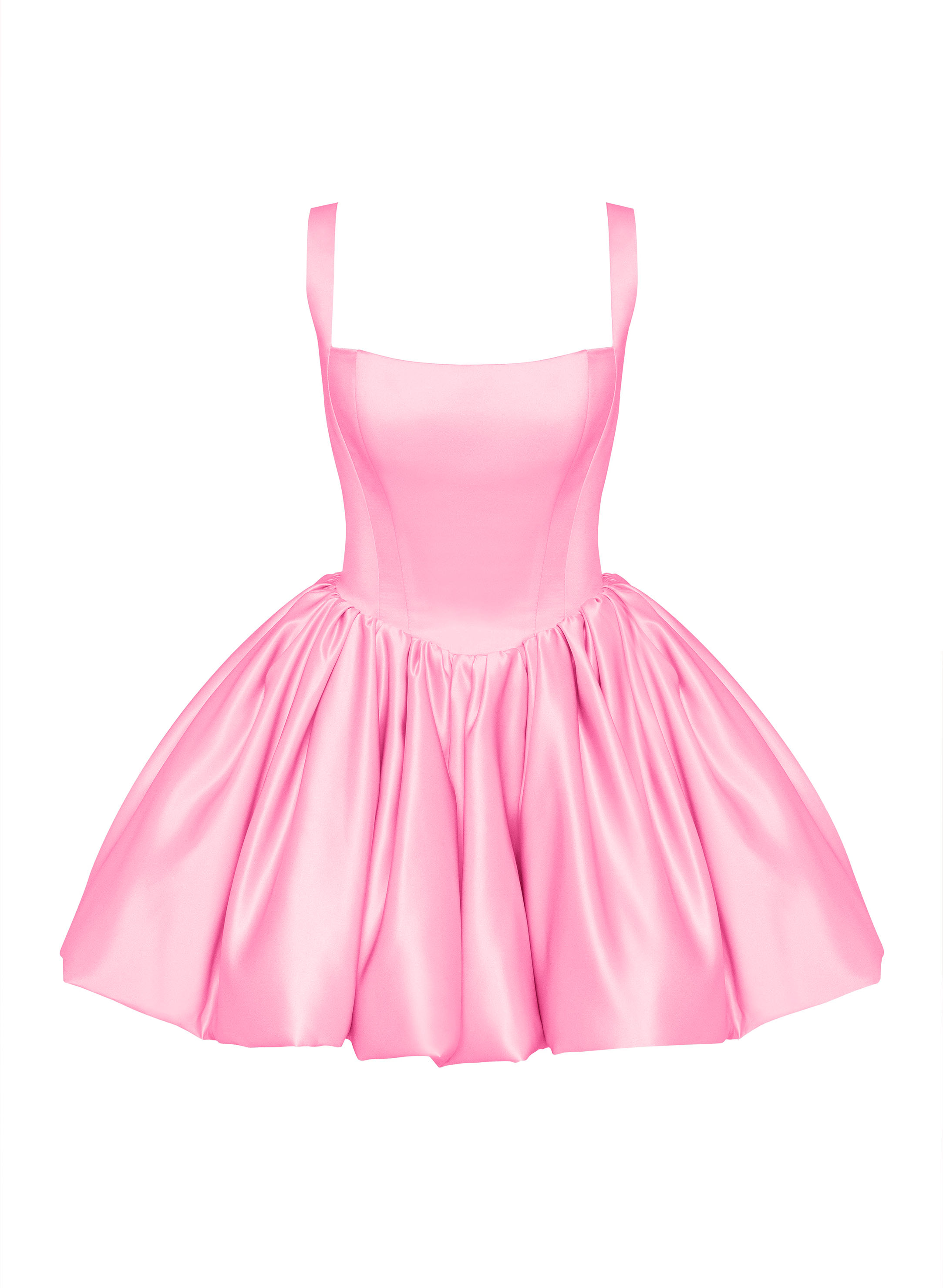 Sweet Square Neckline Sleeveless A-Line Short/Mini Matte Satin Homecoming Dresses