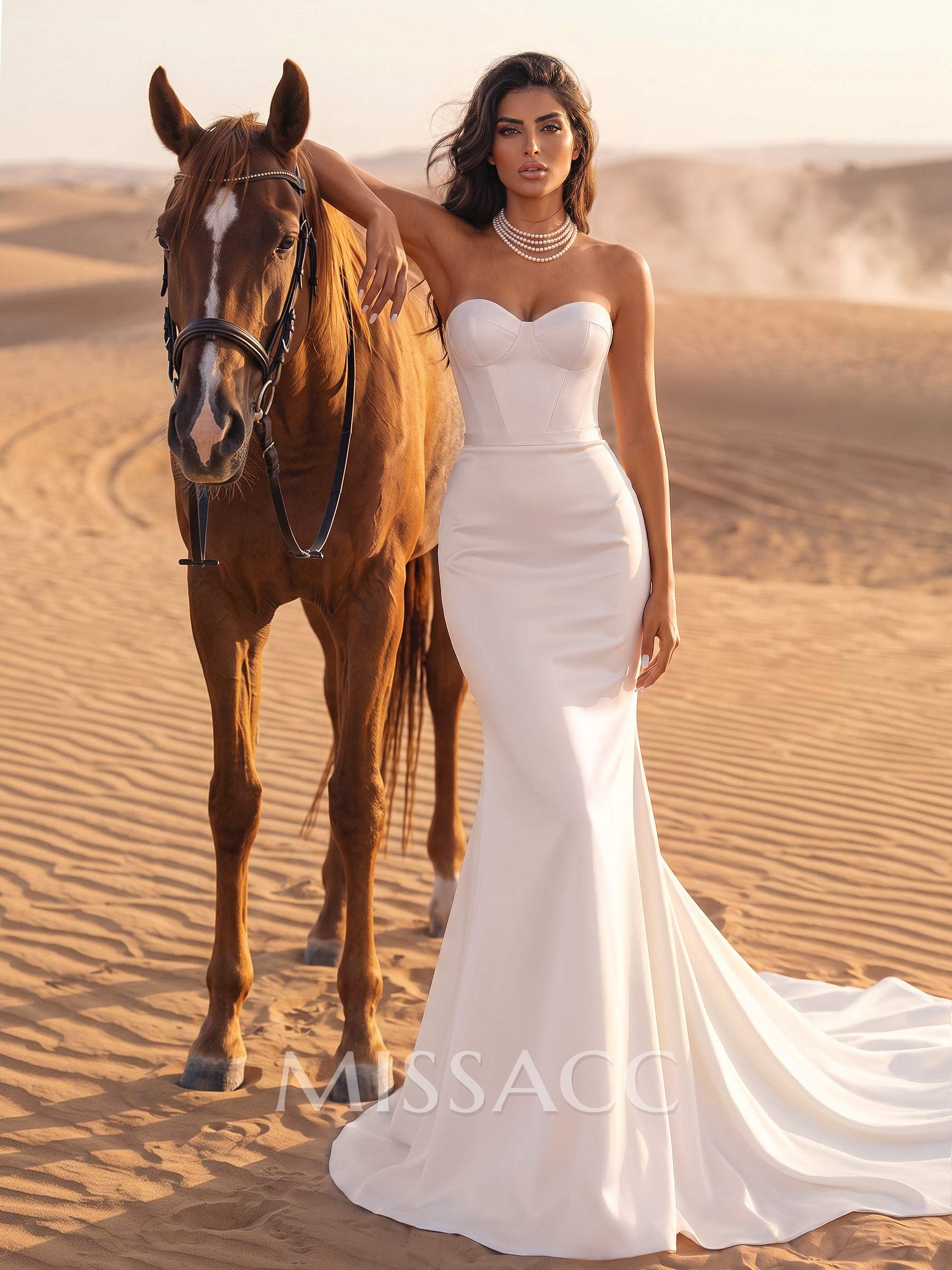 Elegant Sweetheart Mermaid Organza Wedding Dress With Chapel Train And Floral Wrap Elegant Sweetheart Mermaid Organza Wedding Dress With Chapel Train And Floral Wrap