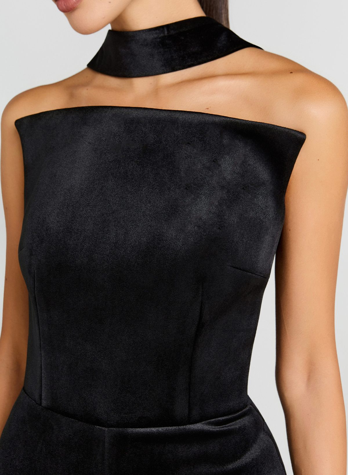 Jumpsuit Pantsuit High Neck Sleeveless Floor-Length Velvet Evening Dresses With