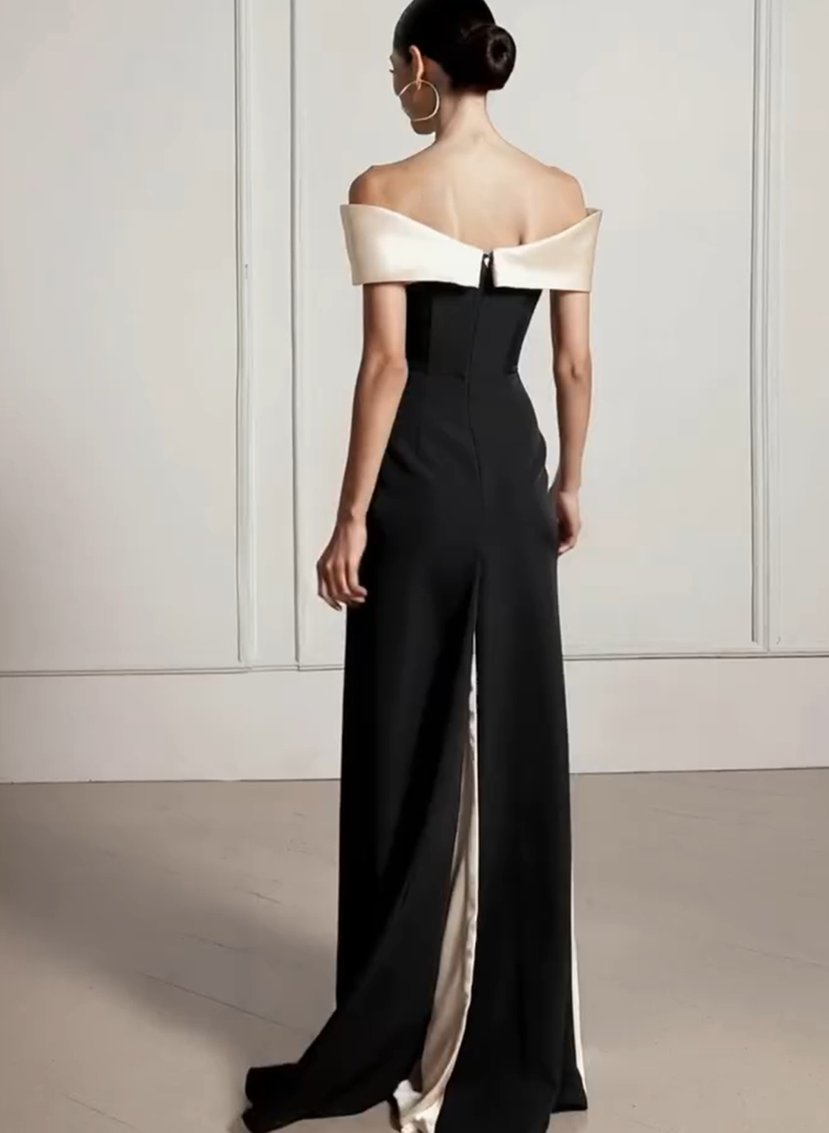 Sheath/Column Off-The-Shoulder Sleeveless Floor-Length Elastic Satin Evening Dresses