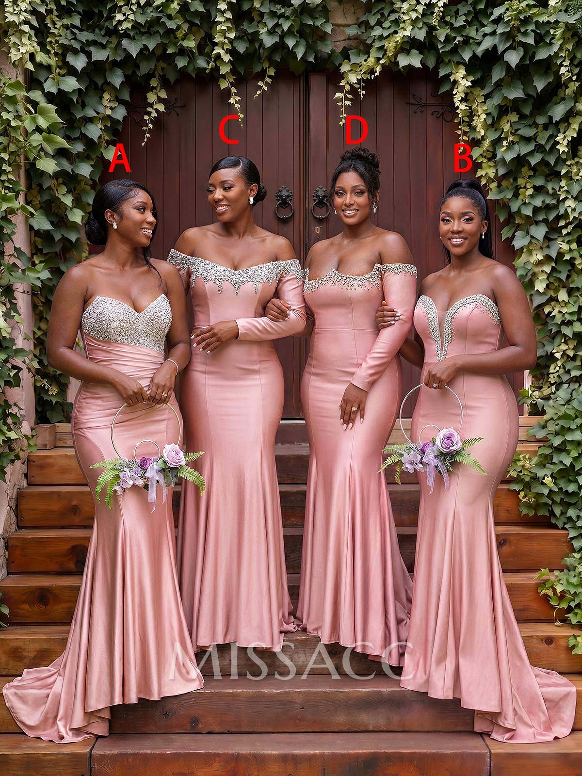 Trumpet/Mermaid Off-The-Shoulder Long Sleeves Court Train Jersey Evening Dresses With Rhinestone