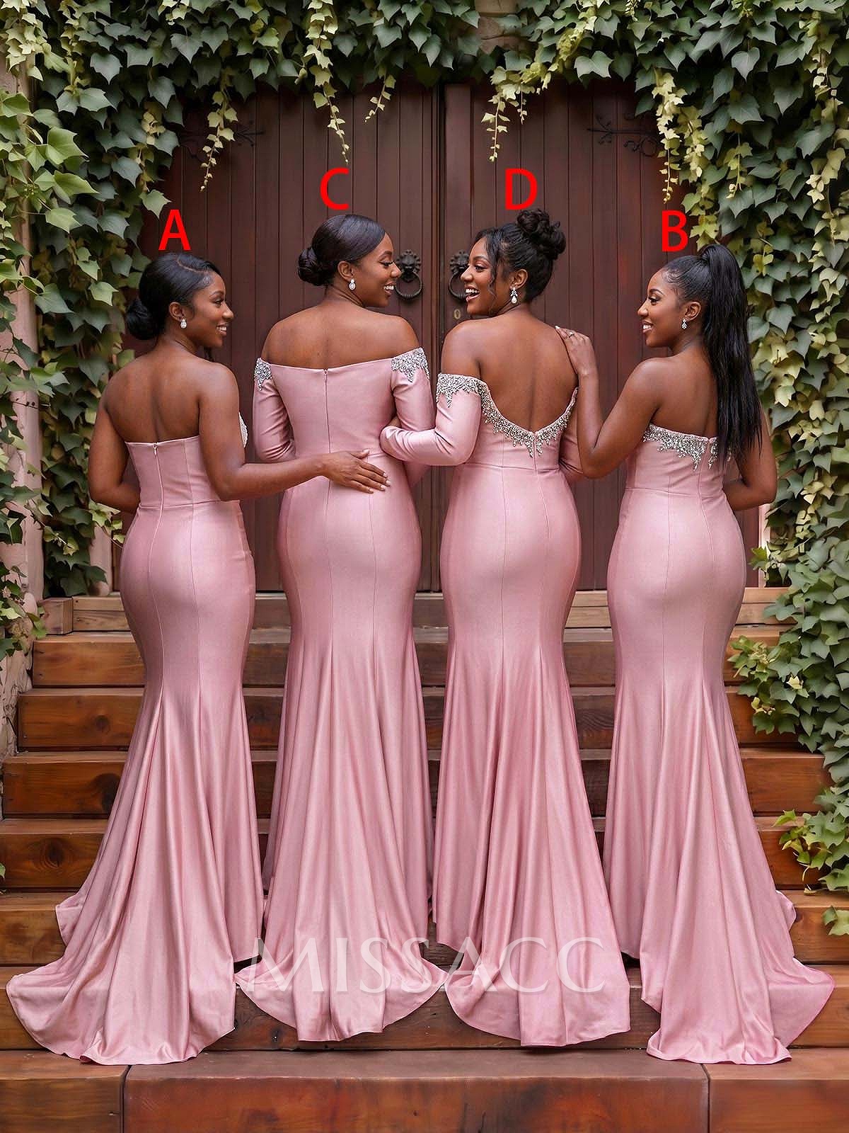 Trumpet/Mermaid Off-The-Shoulder Long Sleeves Court Train Jersey Evening Dresses With Rhinestone Trumpet/Mermaid Off-The-Shoulder Long Sleeves Court Train Jersey Evening Dresses With Rhinestone