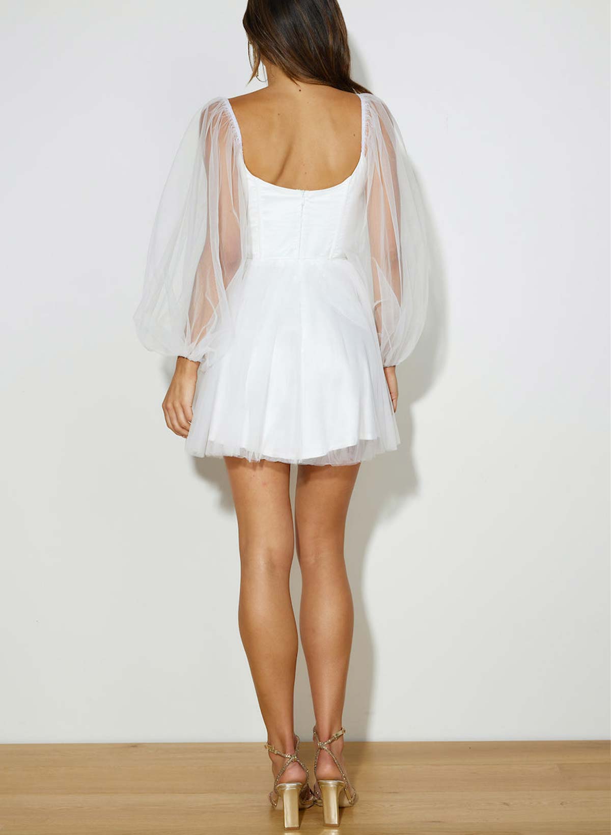 A-Line Sweetheart Long Sleeves Short/Mini Matte Satin Homecoming Dresses