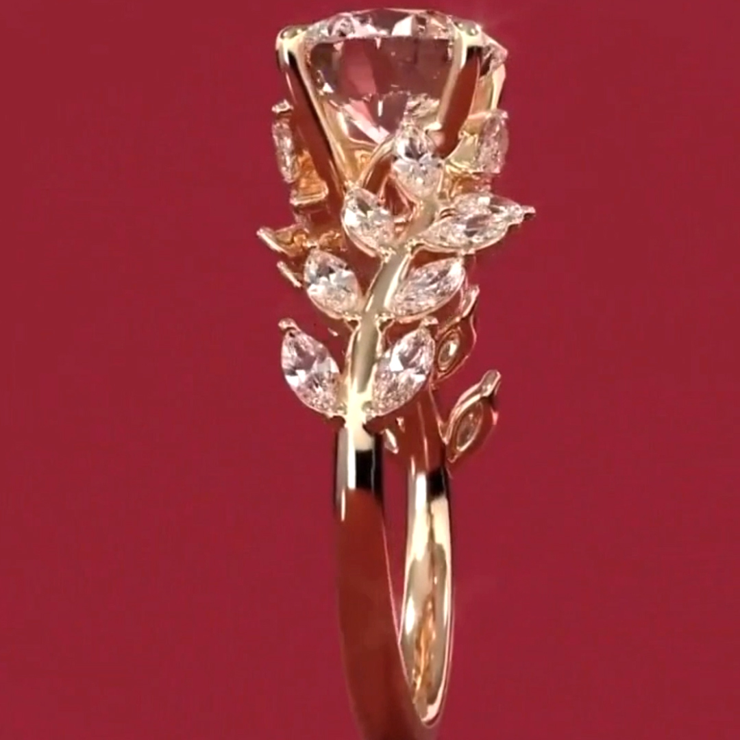 6CT Round Cut Moissanite Engagement Rings In Sterling Silver