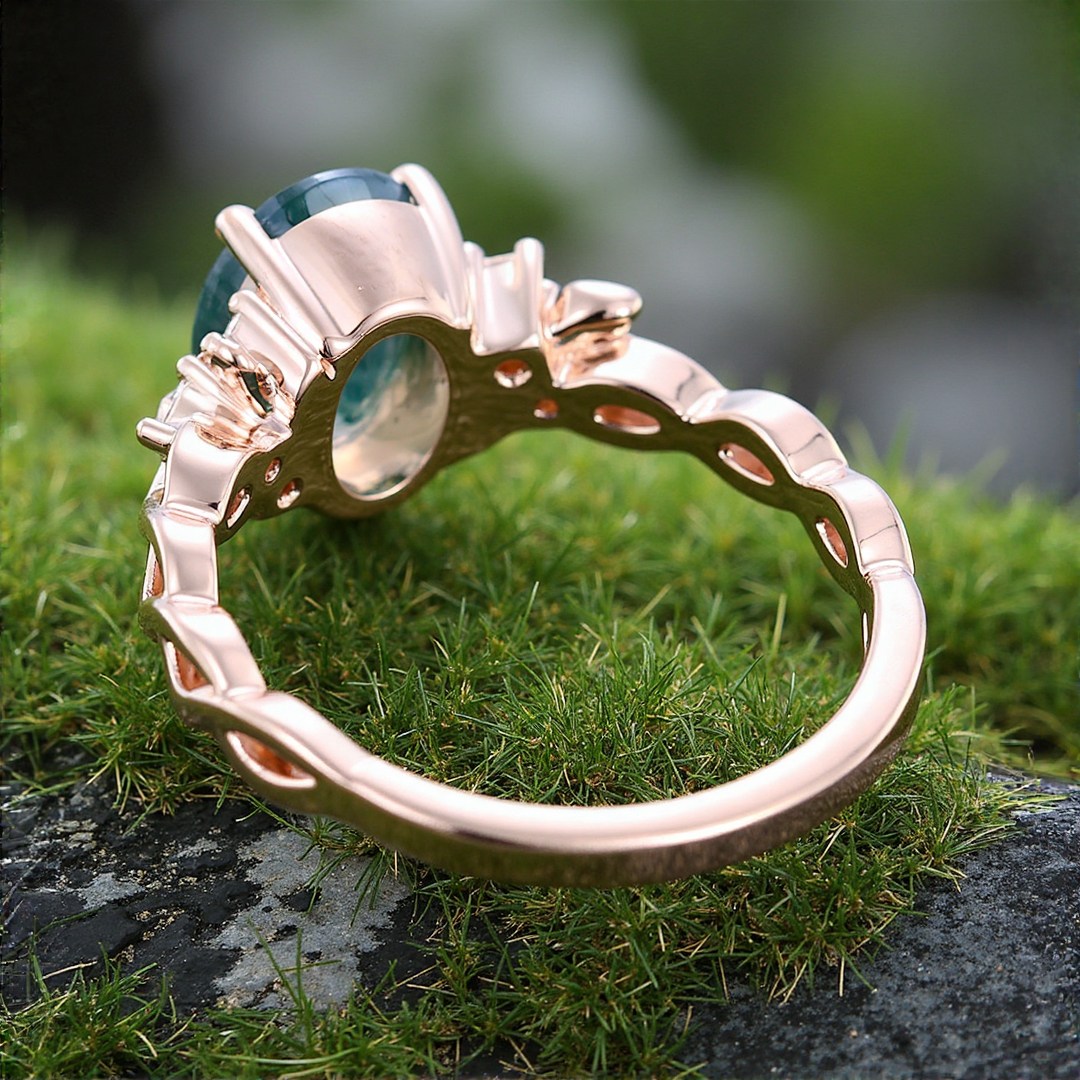 1CT Oval Cut Moissanite Engagement Rings In Sterling Silver