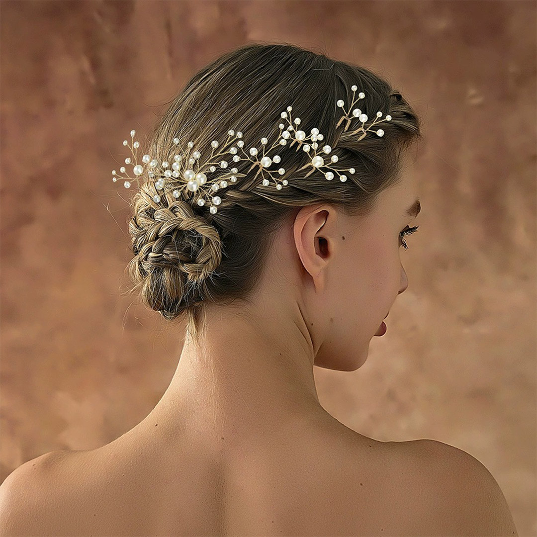 Pearl Hair Clips Bridal Headpiece