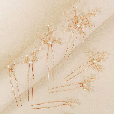 Pearl Hair Clips Bridal Headpiece