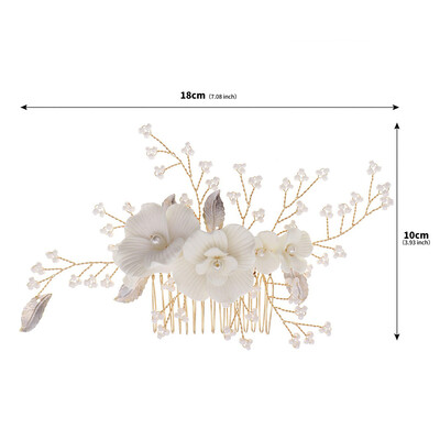 Floral Hair Comb Bridal Headpiece